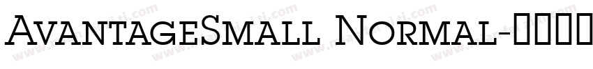 AvantageSmall Normal字体转换